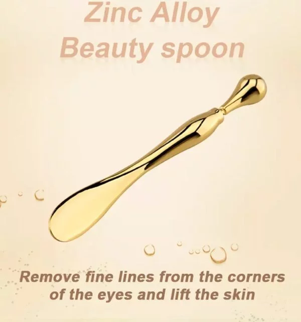 Eye Cream Stick Roller For Face Metal Spatula Puff Applicator Eye Cream Massager Facial Cream Massage Sticks Eye Metal Makeup Spatula Eye Wand 10cm - Image 8